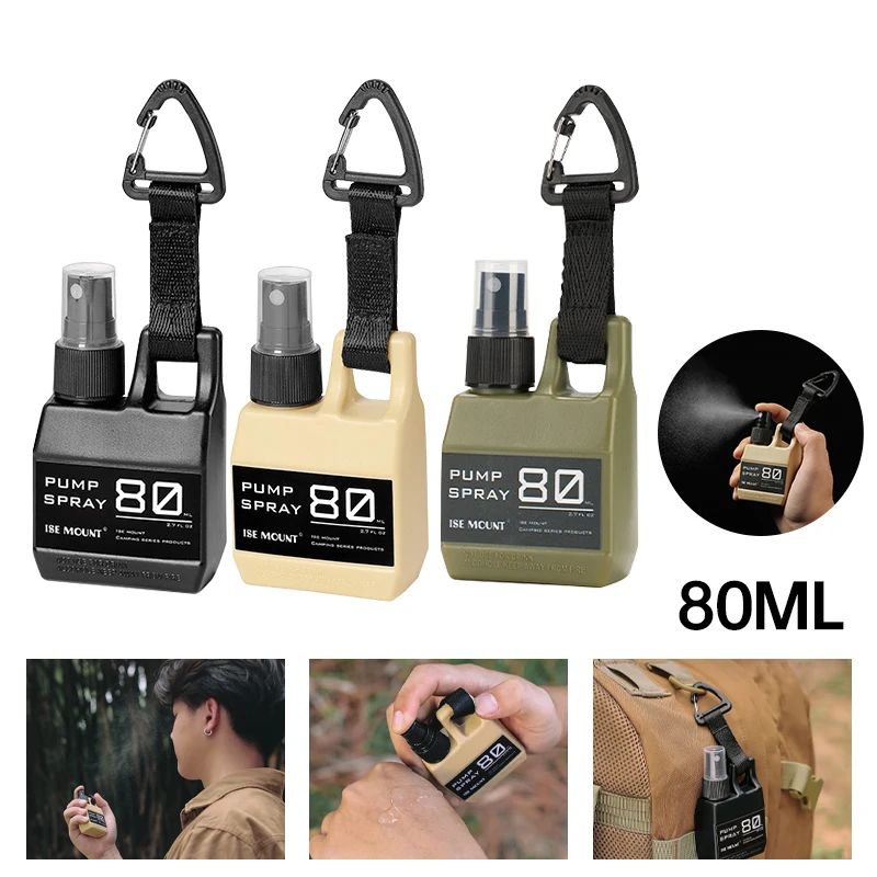 Scent Eliminator Spray - 80ml 분무기 병 카라비너가 있는 휴대용