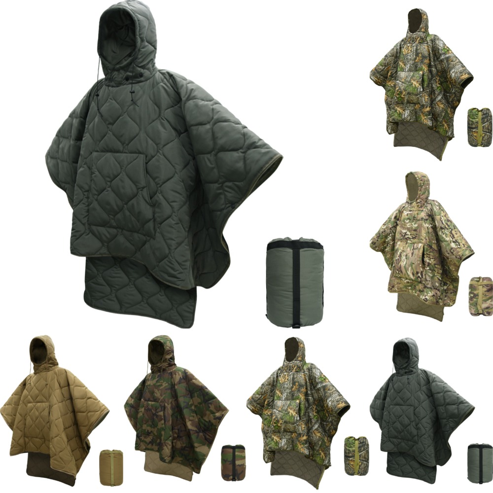 Outdoor Hunting Blanket - 카모 블랭킷 방수 단열 판초 겨울용