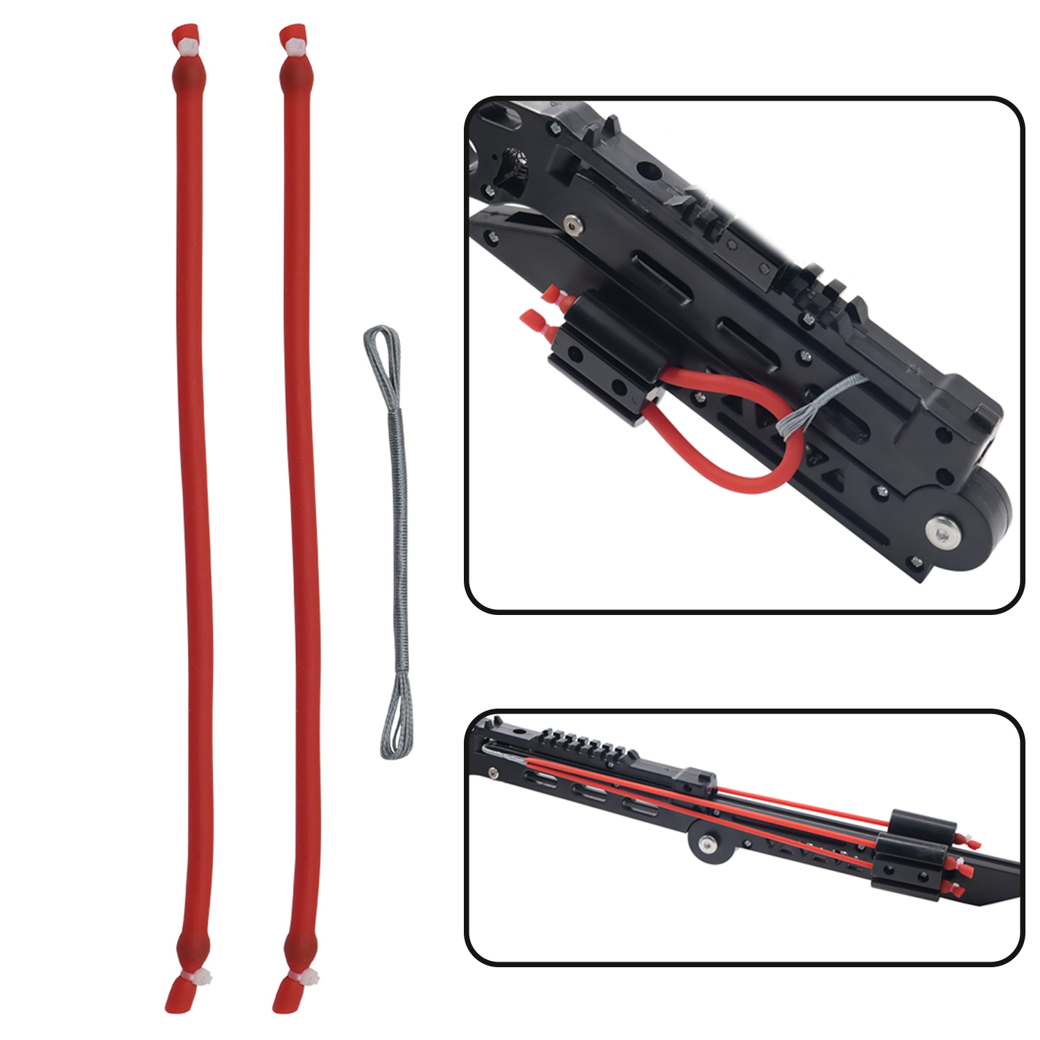 Outdoor Hunting Launcher - 접이식 새총 고무줄, 사냥용 3060 고무줄,