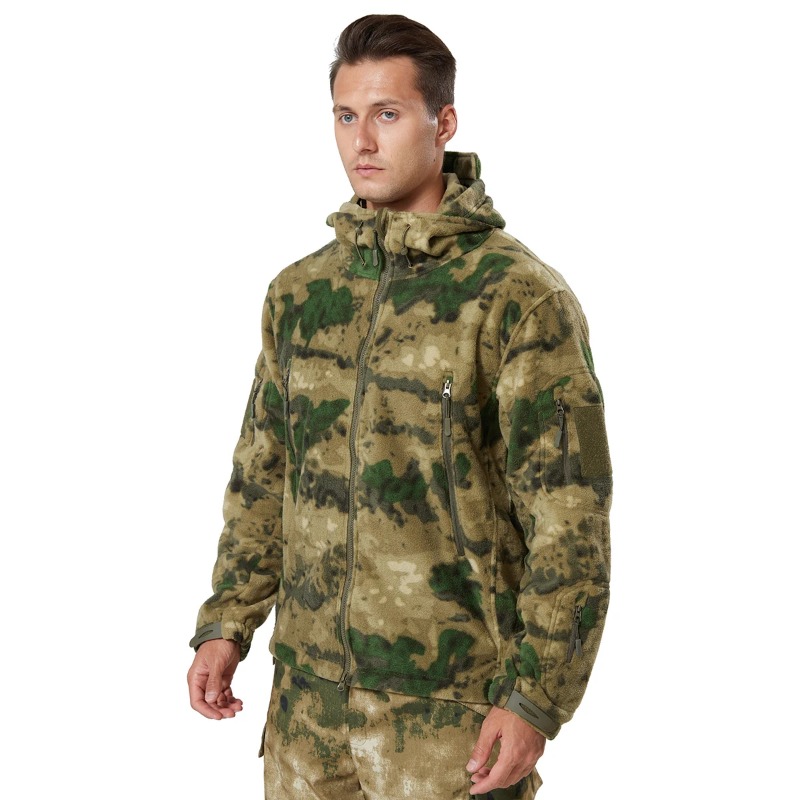 Outdoor Hunting Fleece - 겨울용 플리스 전술 재킷, 후드형 소프트