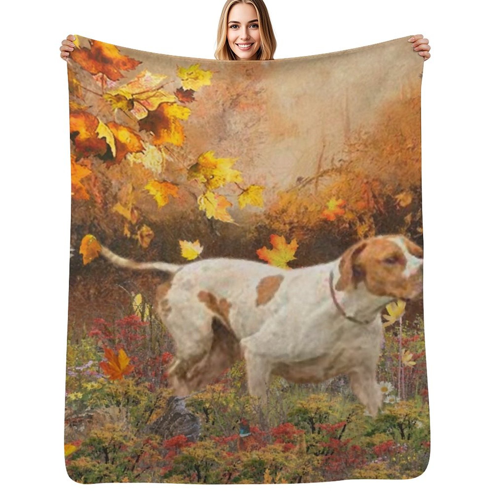 Outdoor Hunting Blanket - 잉글리시 포인터 헌츠 야외용 접이식 부드럽고