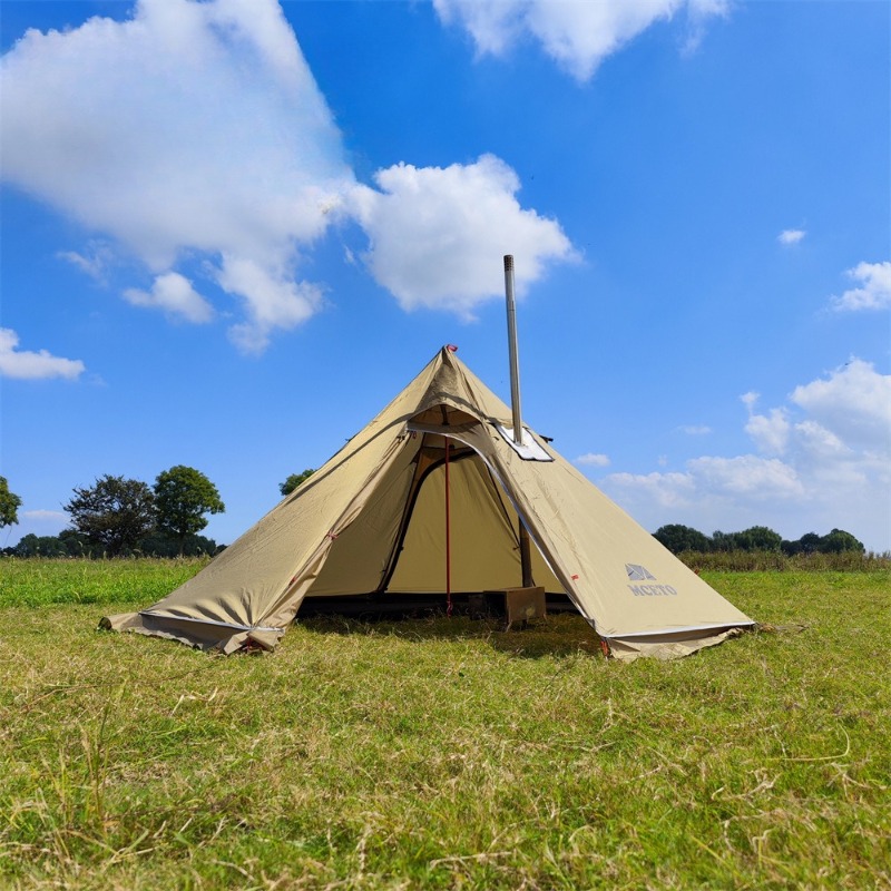 Hunting Camp Outdoor Supplies - 겨울 캠핑 대형 피라미드 텐트 3-5인용