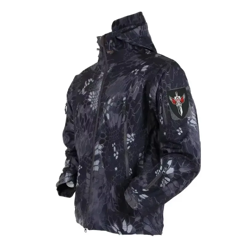 Outdoor Hunting Fleece - 5XL 6XL CP 위장 소프트 쉘