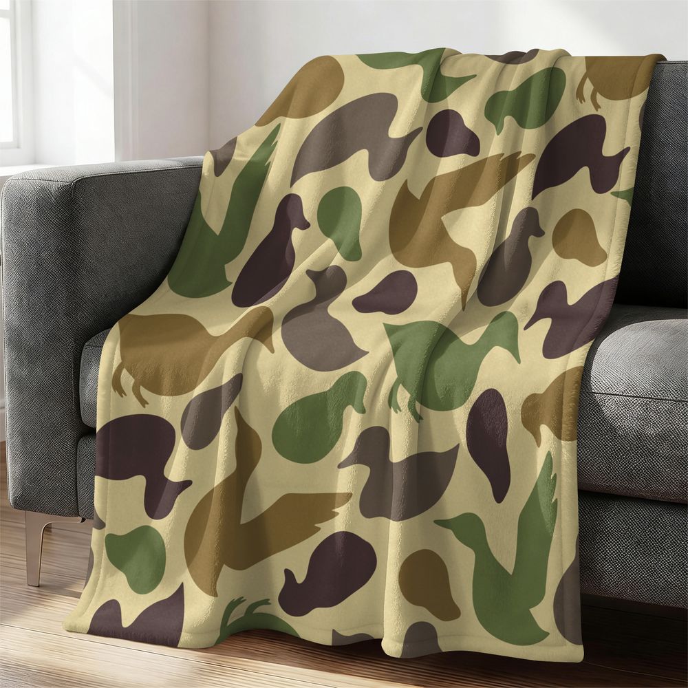 오리 무늬 플란넬 담요 부드럽고 아늑한 거실 침실 야외 - Outdoor Hunting Blanket 리뷰 및 가격