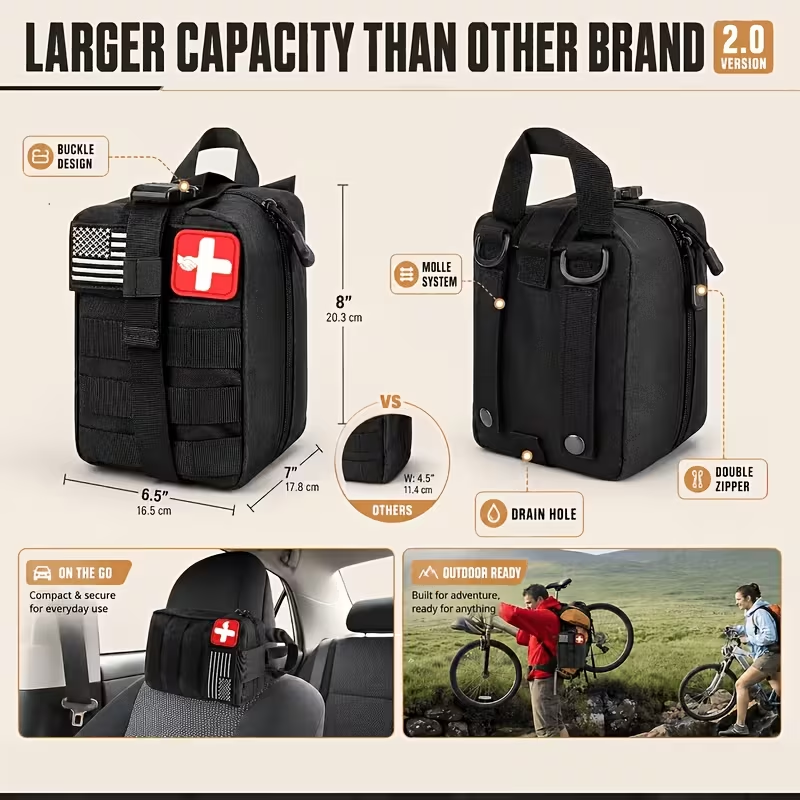 다기능 도구 배낭, 응급 생존 키트, 캠핑 장비, 구급 - Hunting Camp Outdoor Supplies 리뷰 및 가격