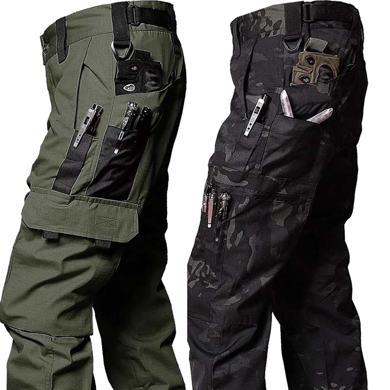 새로운 전술 작업 바지 남성 캐주얼 야외 카고 바지 다 - Outdoor Hunting Trousers 리뷰 및 가격