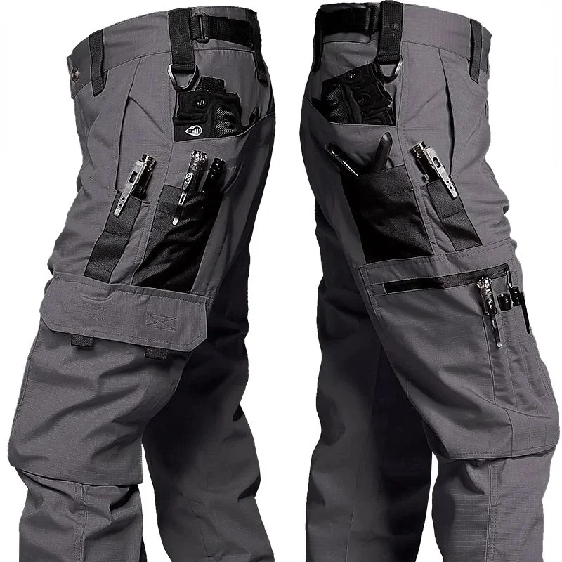 새로운 전술 작업 바지 남성 캐주얼 야외 카고 바지 다 - Outdoor Hunting Trousers 리뷰 및 가격