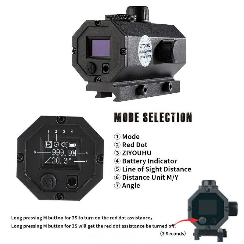 ZIYOUHU-MINI8 카자 스나이퍼 레이저 거리측정 - Rangefinder Laser Hunting 리뷰 및 가격