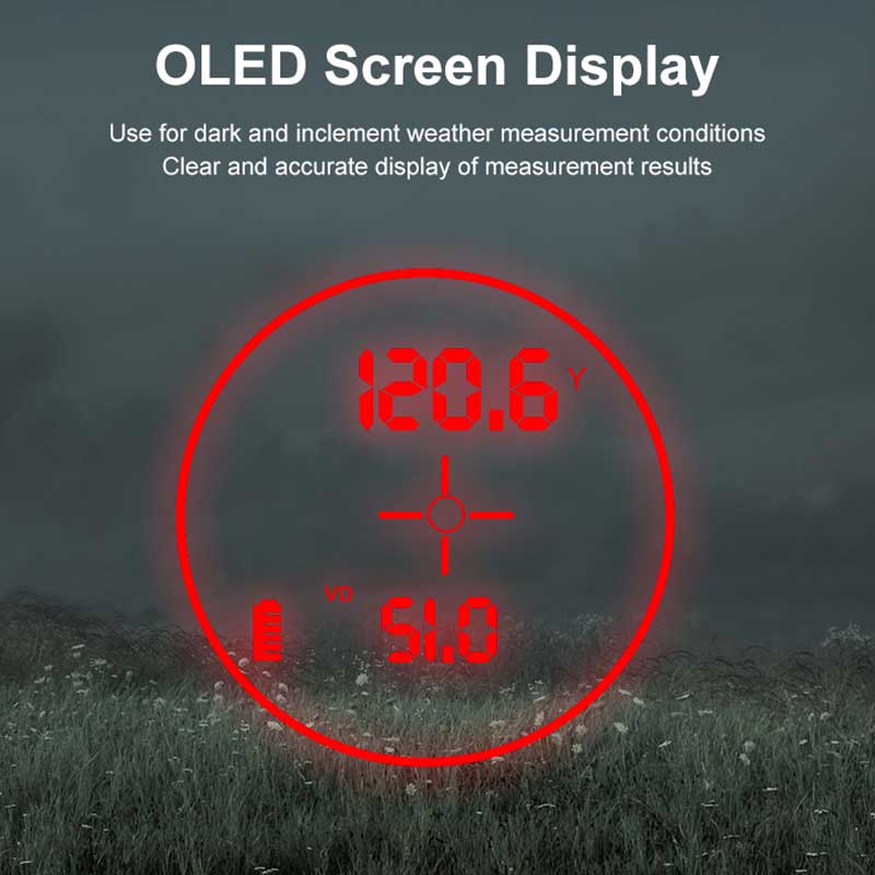 7배 증폭 OLED 레드 디스플레이 레이저 거리 측정기 - Rangefinder Laser Hunting 리뷰 및 가격