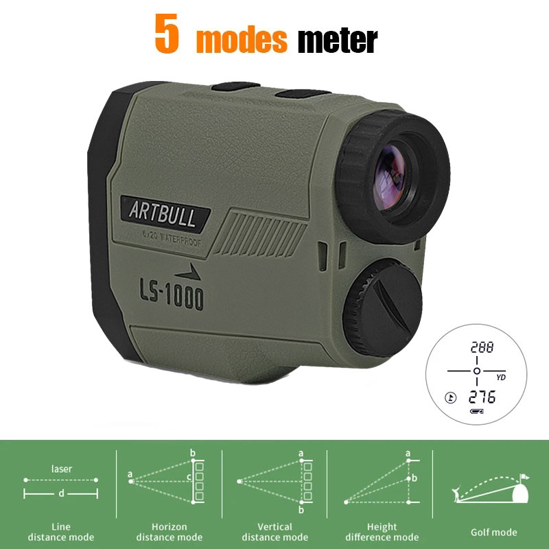 ARTBULL 레이저 거리 측정기 사냥 야외 1200M - Rangefinder Laser Hunting 리뷰 및 가격