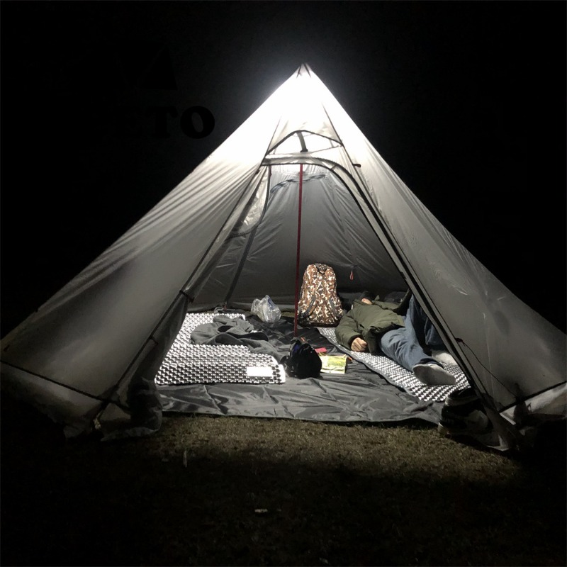 겨울 캠핑 대형 피라미드 텐트 3-5인용 핫 침니 파이 - Hunting Camp Outdoor Supplies 리뷰 및 가격